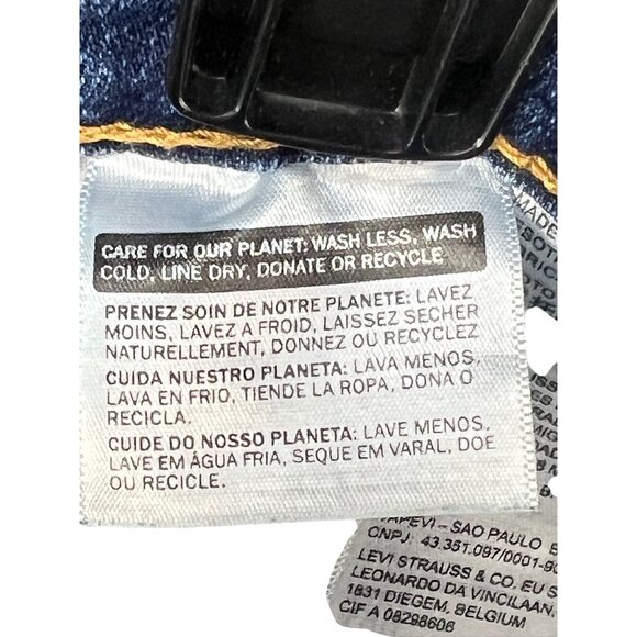 Levis 505 Men's Straight Fit Jeans W38 L34 Blue Denim Casual Streetwear - Picture 3 of 12